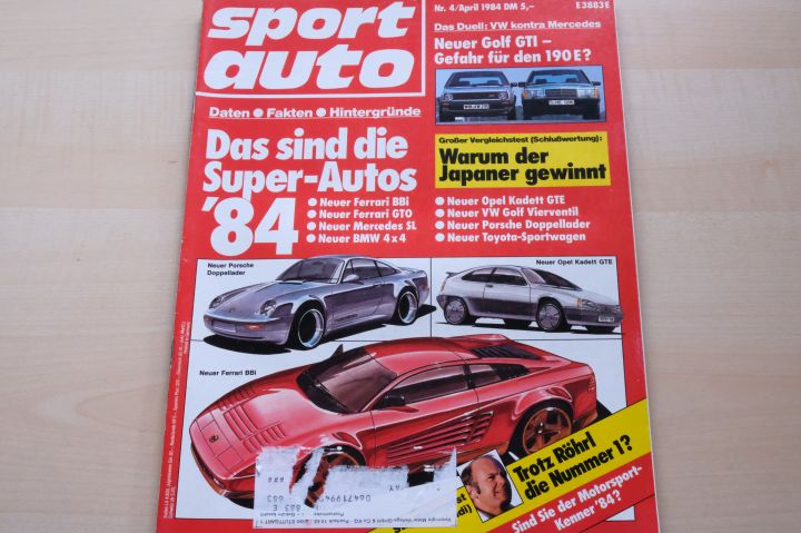 Deckblatt Sport Auto (04/1984)
